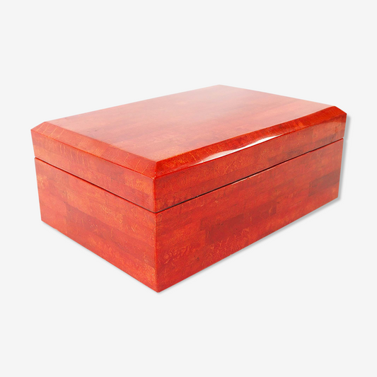 Fine coral jewelry box from the 60s